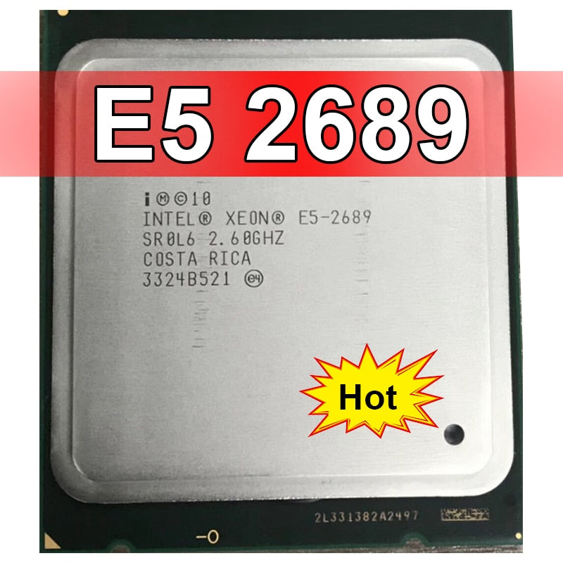 Intel-Xeon series CPU E5 2689, E5 2640, E5 2630 V2, E5 2650 V2 for LGA 2011 computer motherboard