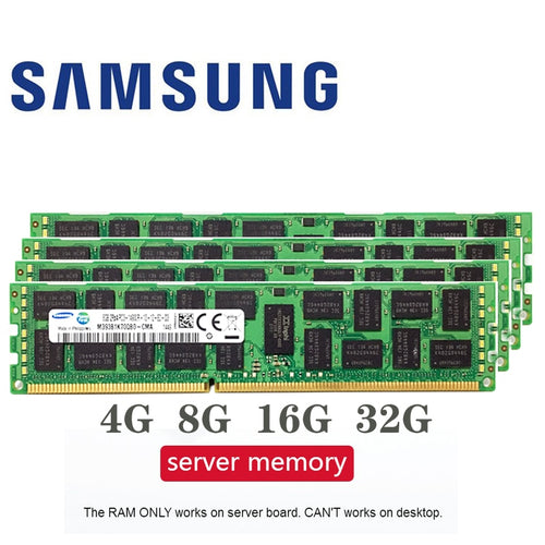 Samsung 4GB 8GB 16GB 4G 8G 16G DDR3 2RX4 PC3-10600R 12800R 14900R ECC REG 1600Mhz 1866Mhz  1333Mhz PC RAM Server memory RAM 1600